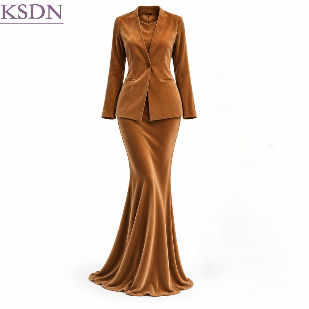 Fashion Velvet Women's Suits D - Formal Skirt 评论和价格