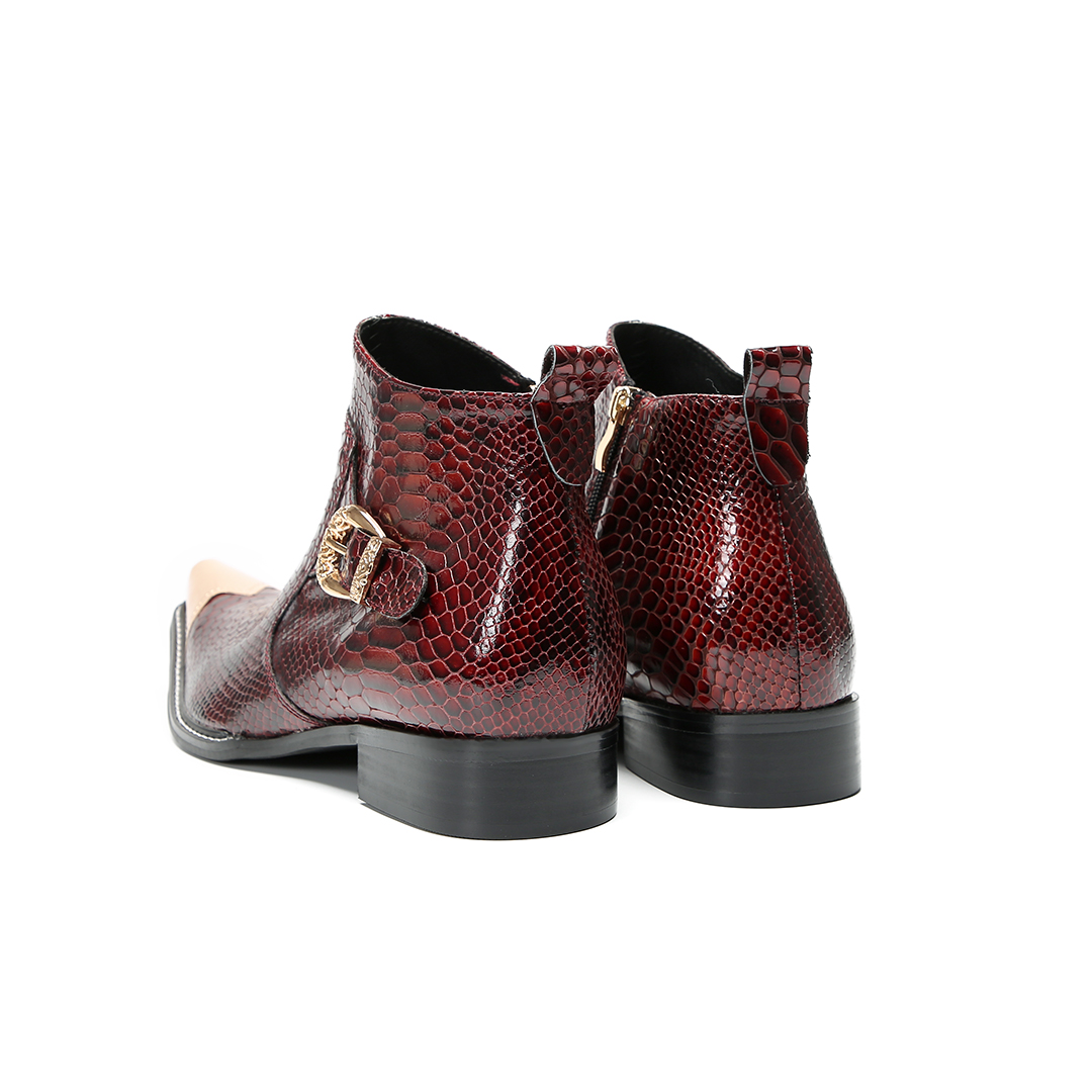 Red Pointed Toe real Leather M - Formal Dress 评论和价格