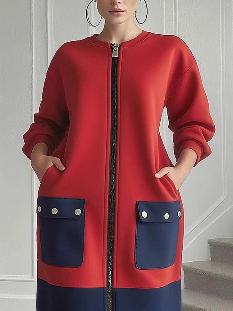 Modigirl Contrast Color Long S - Women'S Red Formal Wear 评论和价格