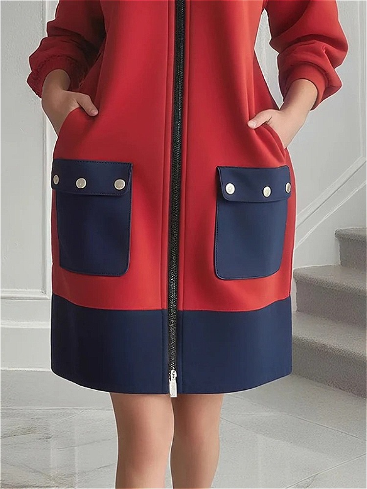 Modigirl Contrast Color Long S - Women'S Red Formal Wear 评论和价格