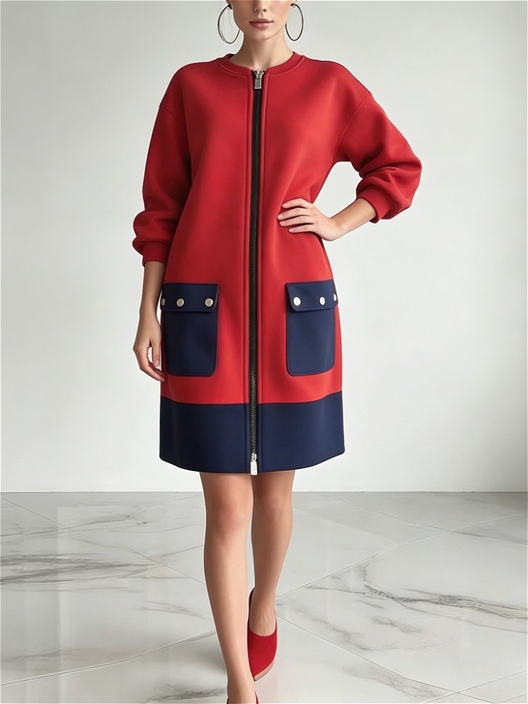 Modigirl Contrast Color Long S - Women'S Red Formal Wear 评论和价格