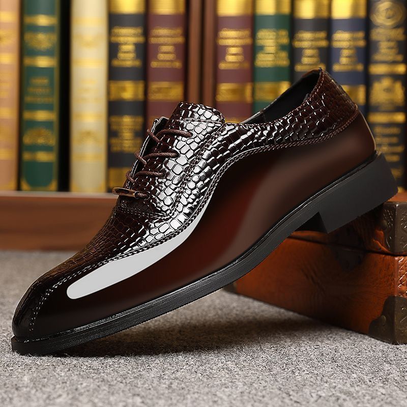 Men's Glossy Patent Leather Br - Formal Dress 评论和价格