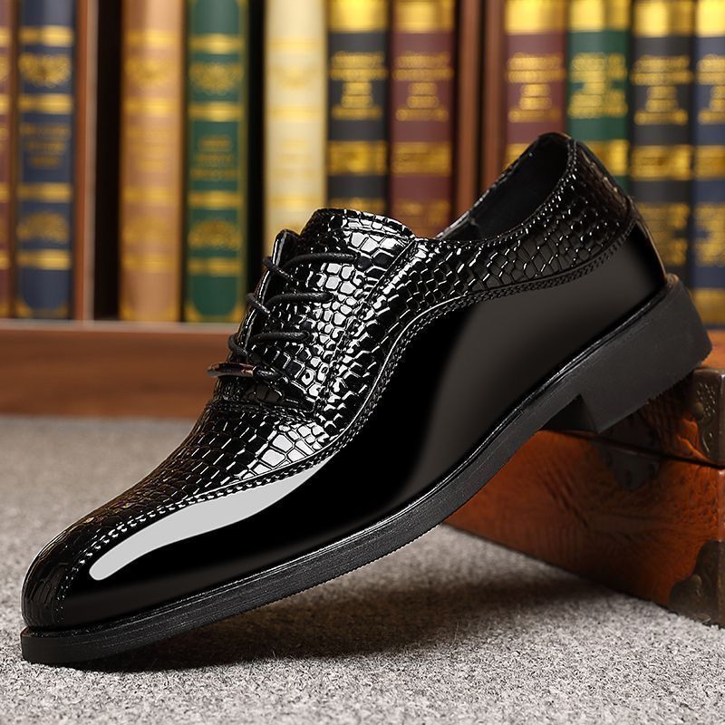 Men's Glossy Patent Leather Br - Formal Dress 评论和价格