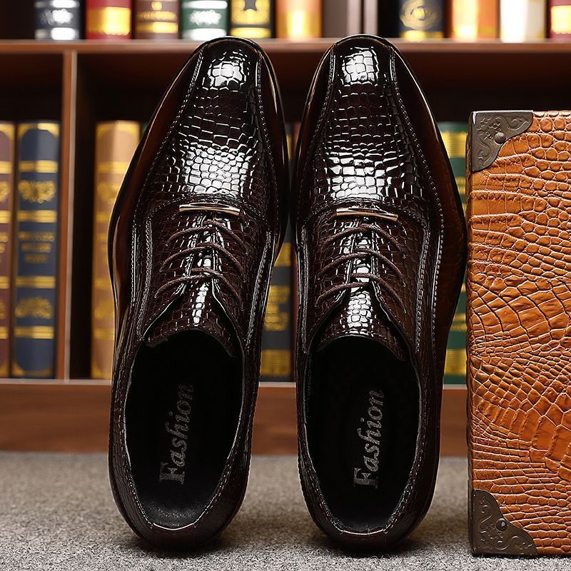 Men's Glossy Patent Leather Br - Formal Dress 评论和价格