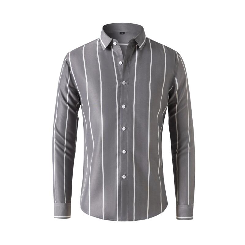Men's Striped Dress Shirt Long - Formal Dress 评论和价格
