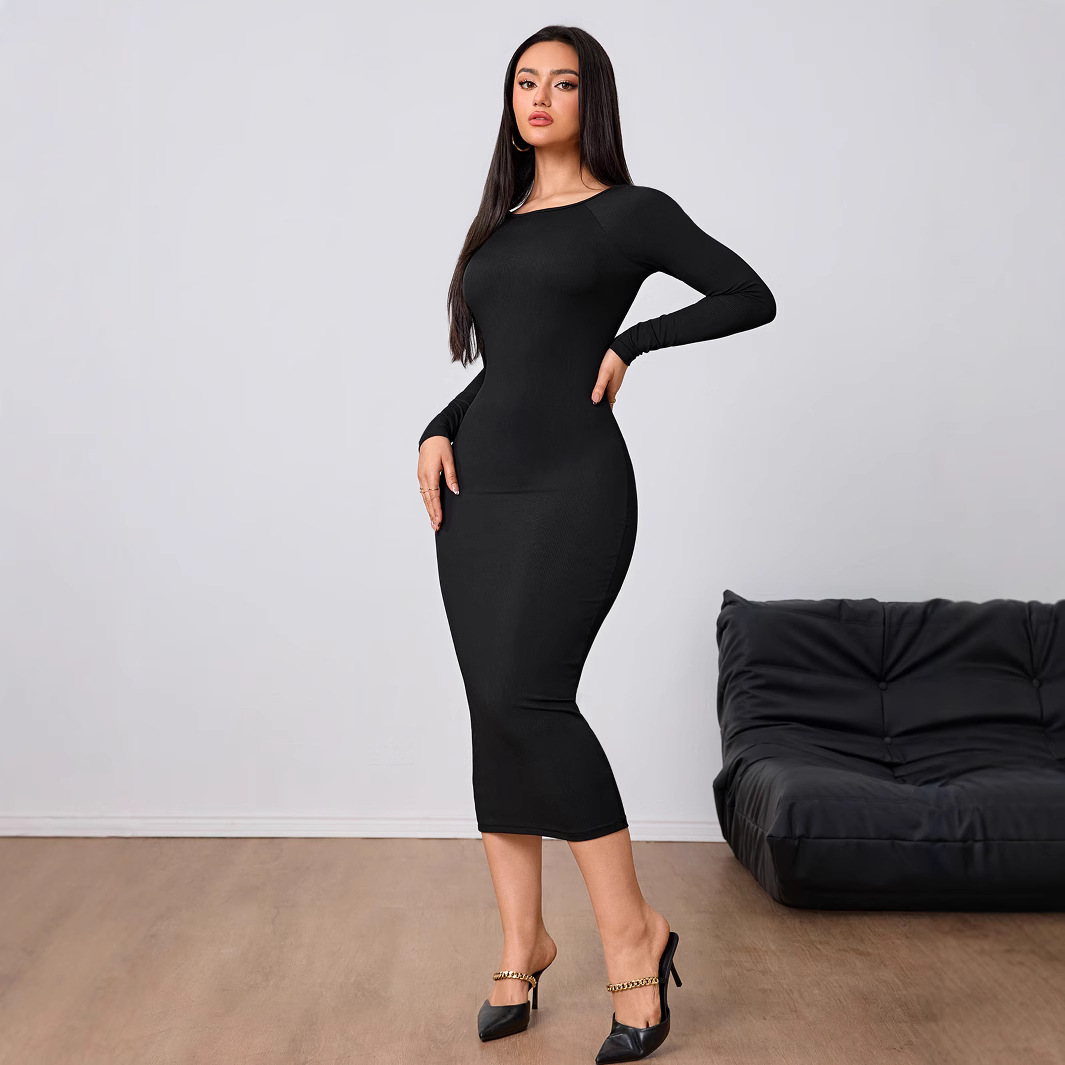 Women Fashion Simple Dress Spr - Midi Dress 评论和价格
