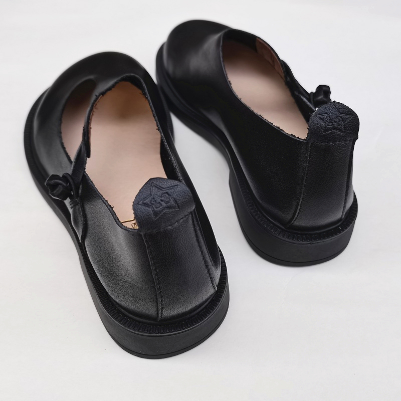 Careaymade-Genuine Leather Big - Womens Heels 评论和价格