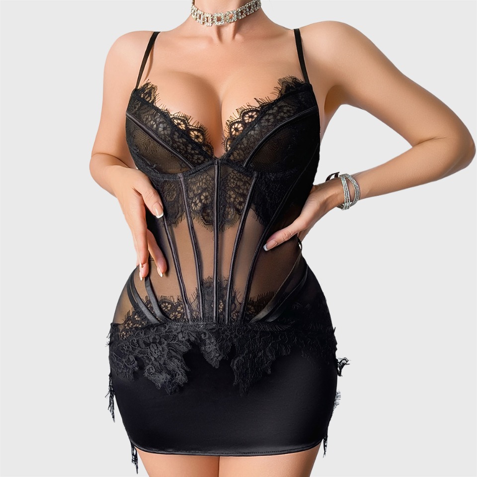 Ellolace Willowy Lingeries Set - Lace Dress 评论和价格