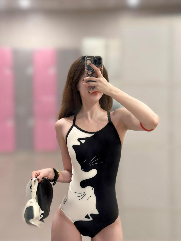 Black White Kitten Print Women - Womens Suit 评论和价格