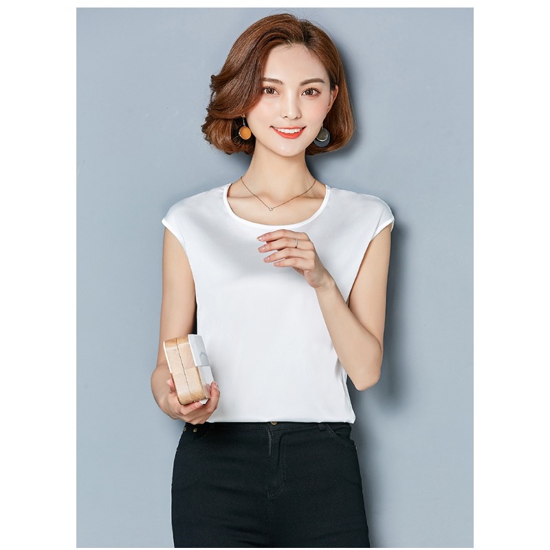 Sexy Silk vest women sleeveles - Silk Blouse 评论和价格